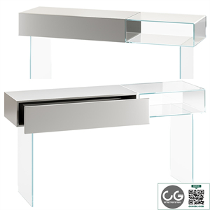 36e8 Glass Console - 1365 - Lago