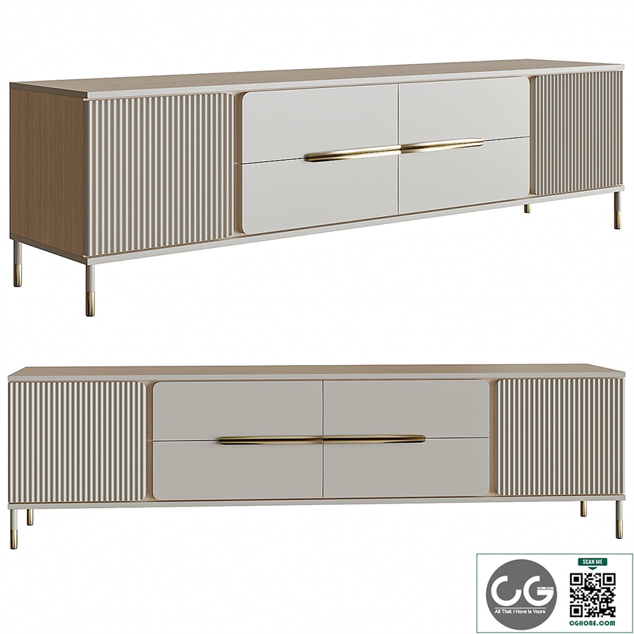 TV stand Glam TV Media Console Console