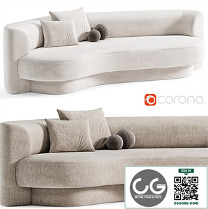 Yumi Canape Sofa by Philippe Hure