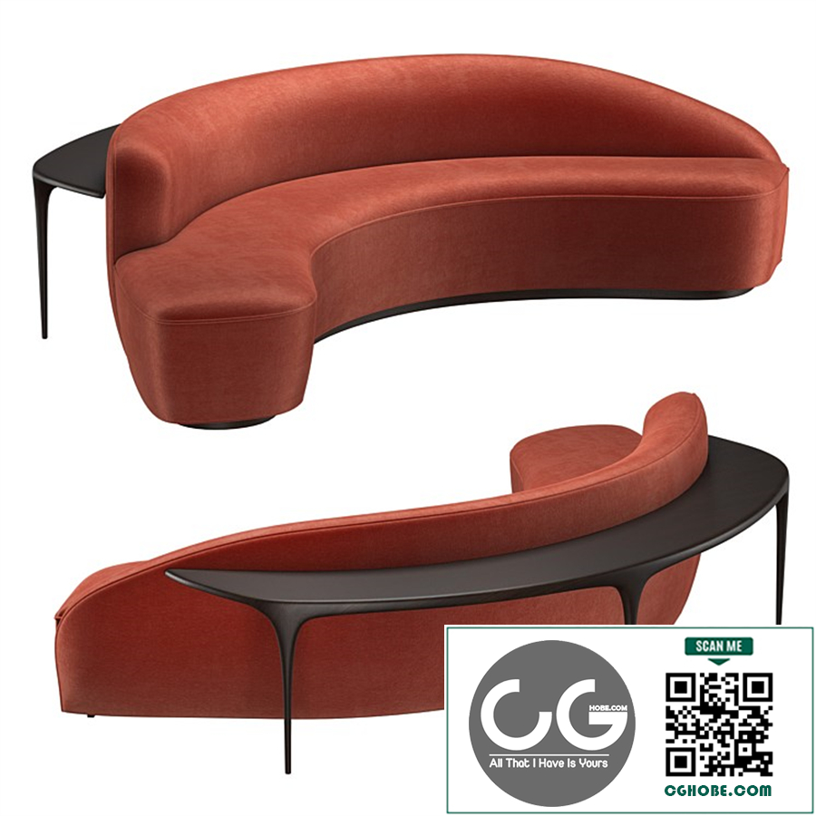 Sculpted Sofa Table 9011