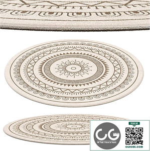 CONTEMPORARY ROUND RUG