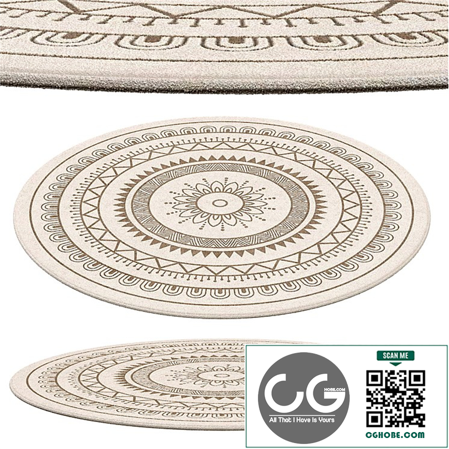 CONTEMPORARY ROUND RUG