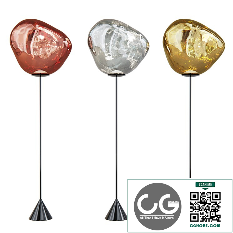 Floor lamp Melt cone slim by Tom Dixon