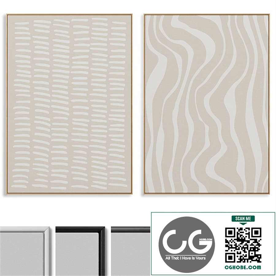 Abstract Painting Frame set 098