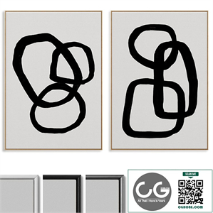 Abstract Painting Frame set 0100