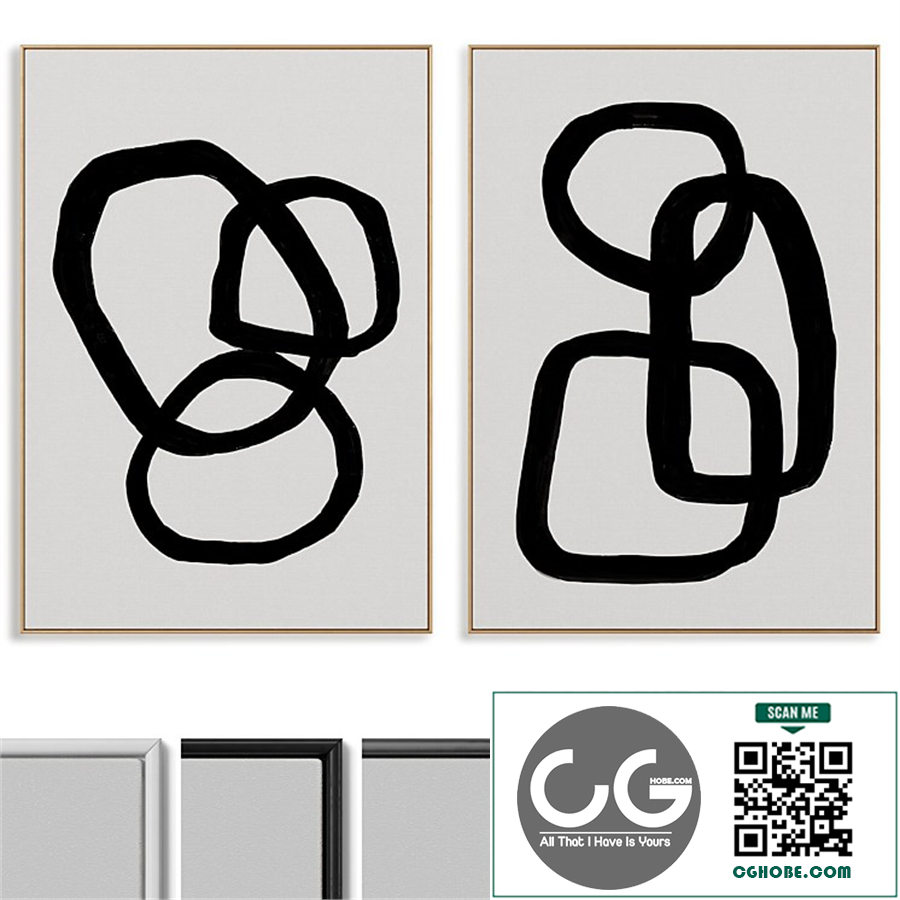 Abstract Painting Frame set 0100