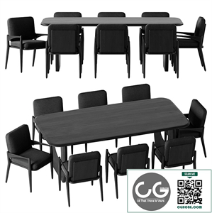 Giza Table and Palmas Chair Dining Set