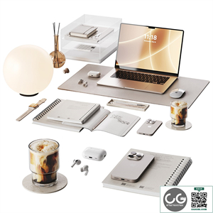 Beige soft decor for the workplace