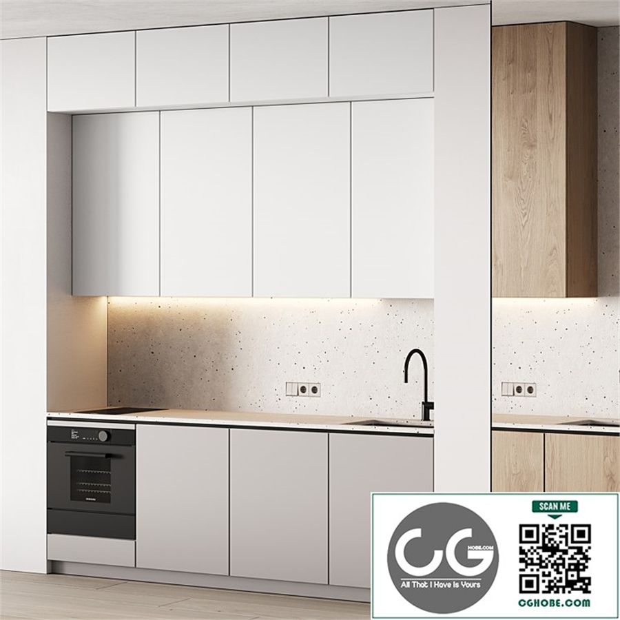 496 modern kitchen 18 minimal wood japandi 01 in 2 options