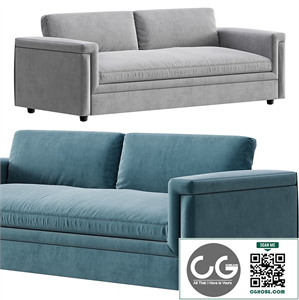 Ceva Light Blue Performance Velvet Sleeper Sofa