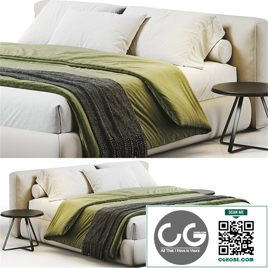 Amos Boucle Bed