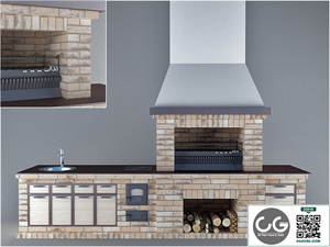 Barbecue for gazebo