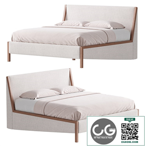 MALENA WHITE BOUCLE KING BED