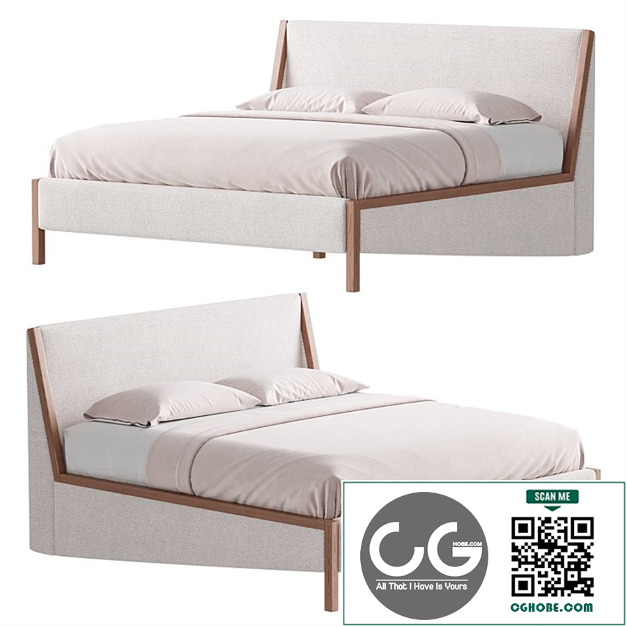MALENA WHITE BOUCLE KING BED