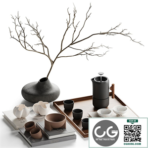 Japandi decorative set