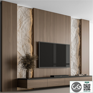 TV Wall Cliff and Wood - Set 144