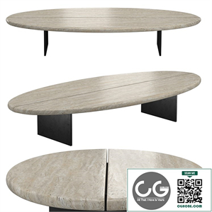 WHITE PEBBLE COFFEE TABLE