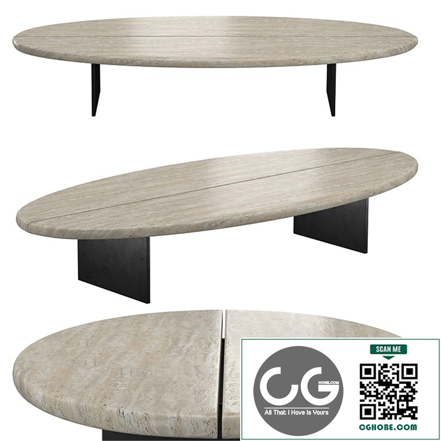 WHITE PEBBLE COFFEE TABLE