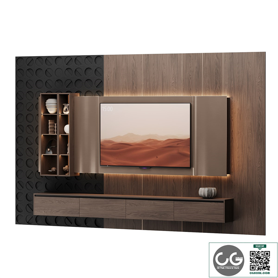 TV wall with Yandex TV station Pro 65