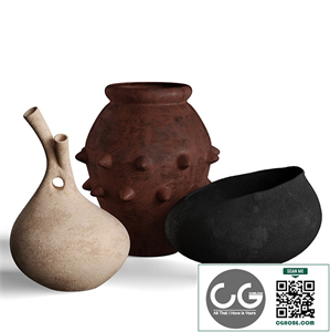 A set of decorative vases