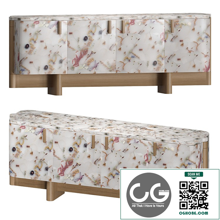 Flora Credenza by Marcin Rusak Studio