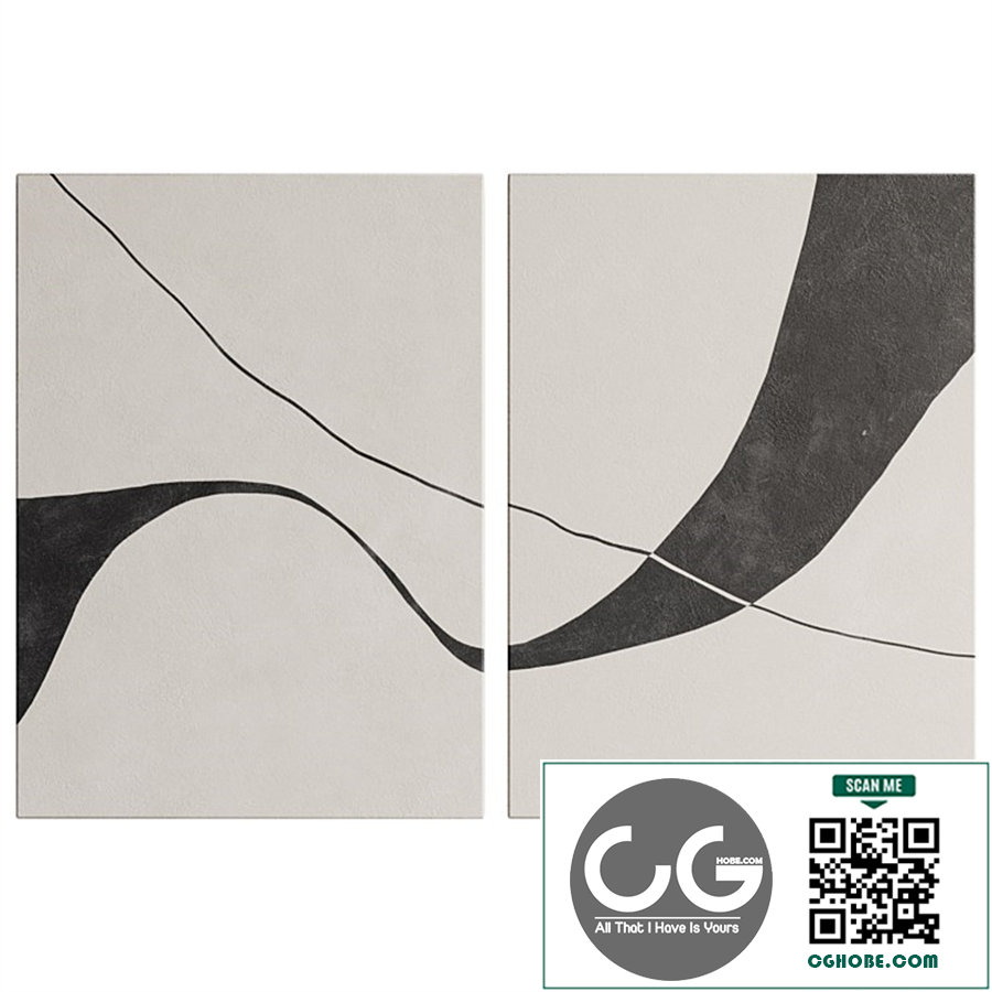 Abstract painting set by Alicia Gimeno