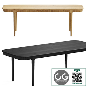 CB2 Providence Rectangular Oak Wood Dining Table