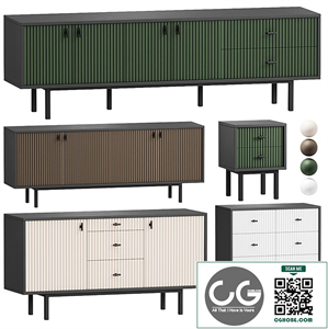 Nightstand, Chest of Drawers, TV Stand, Emerson Nightstand