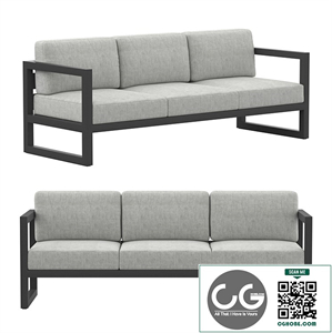 Smith Metal Outdoor Sofa
