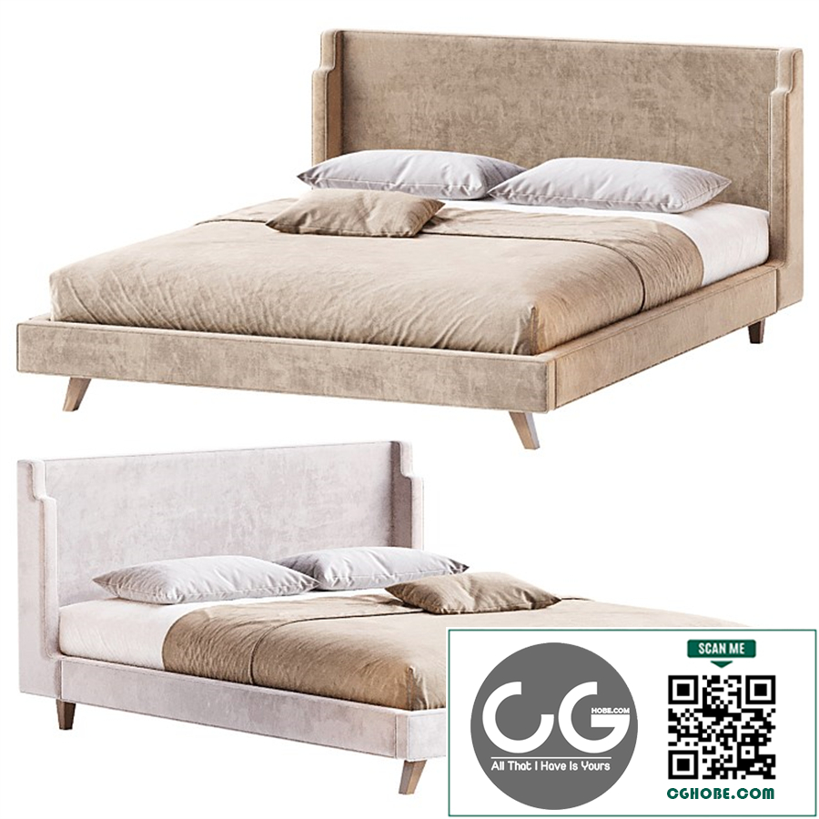 Julia Fabric Queen Bed