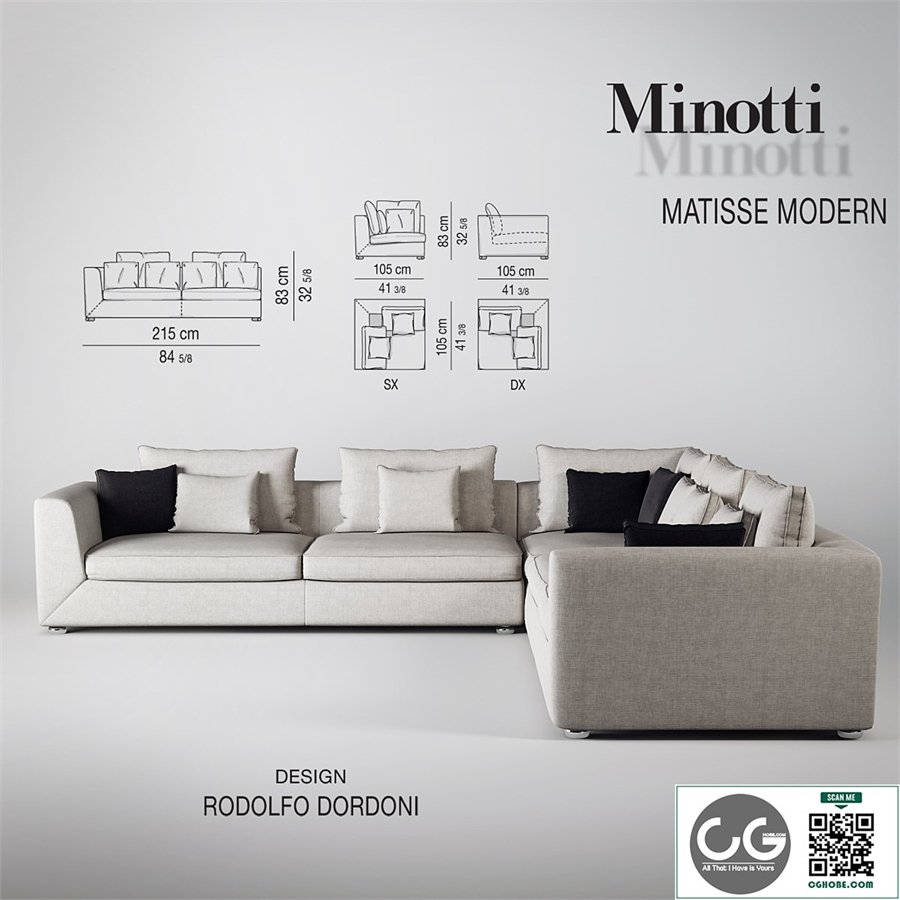  Minotti Matisse Modern