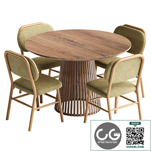 Jeanette Table and Helda chair by Kave Home
