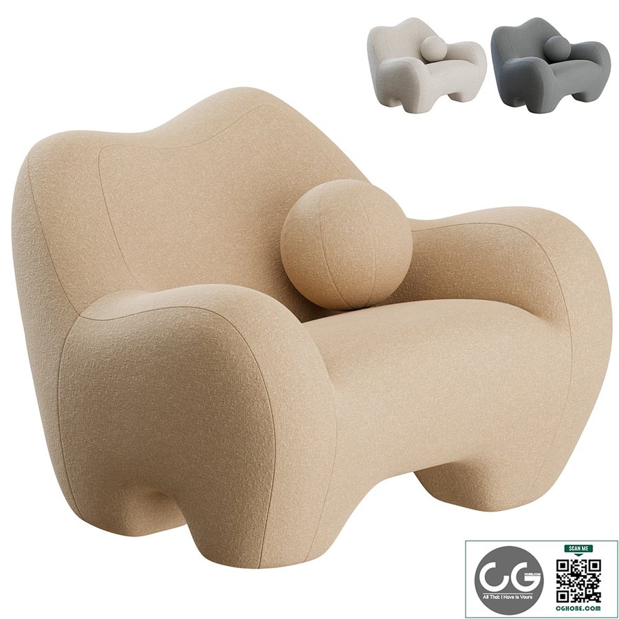 Gummy Lounge Chair by Toogood