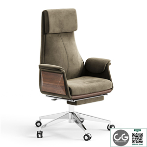 Back Adjustable Swivel Black Executive Chair