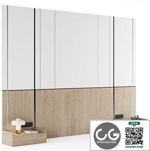Headboard Wall Panel Composition 04