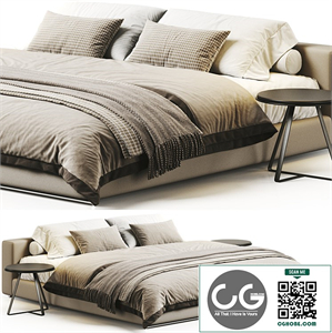 Flexform Groundpiece Bed