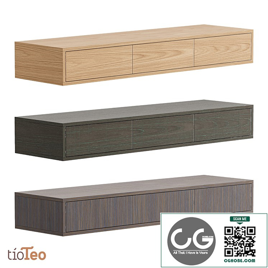 OM tioTeo Batten 2 wall-mounted console