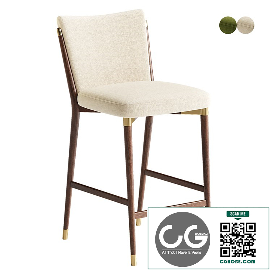 Norrie Fabric Dining Stool