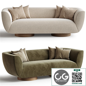 Harlyn Curved Pedestal Sofa