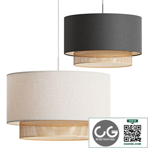 Kave Home Erna Bamboo Pendant Lamp
