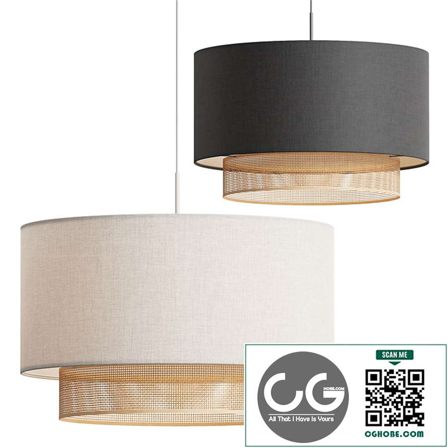 Kave Home Erna Bamboo Pendant Lamp