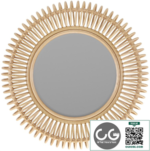 Rattan Mirror