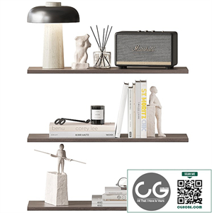  shelves with decor
