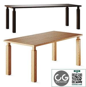 CB2 Daybreak Rectangular Wood Dining Tables