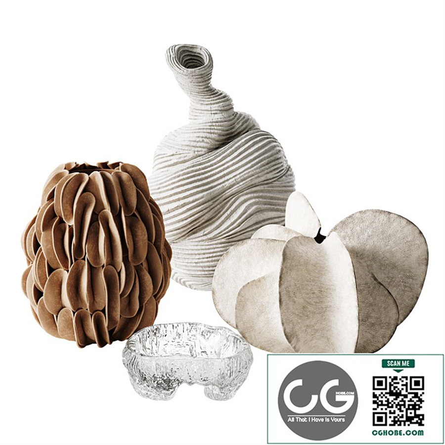 Set of decorative vases01