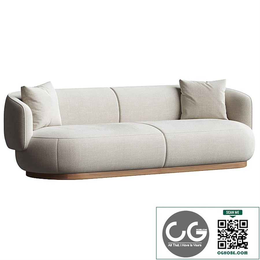 AS02 Sofa 3 seater Keyaki Brown Vidar 222 Karimoku Case