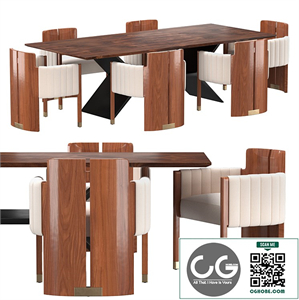 Jacob Table HALF MOON CHAIR SET