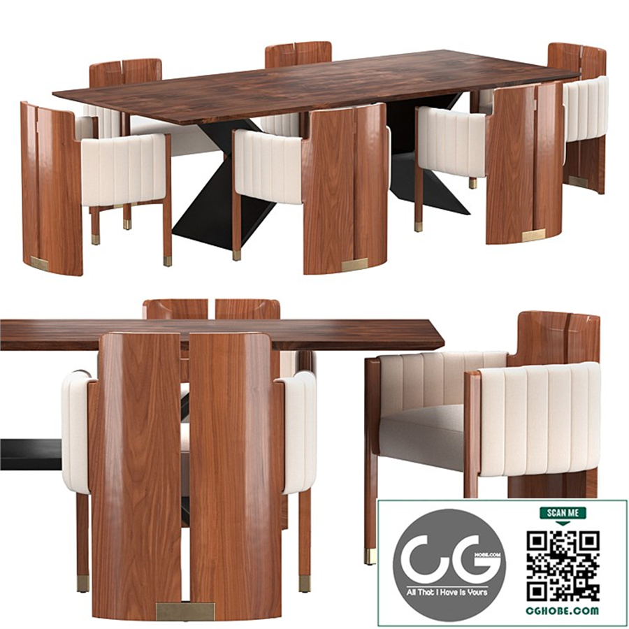 Jacob Table HALF MOON CHAIR SET