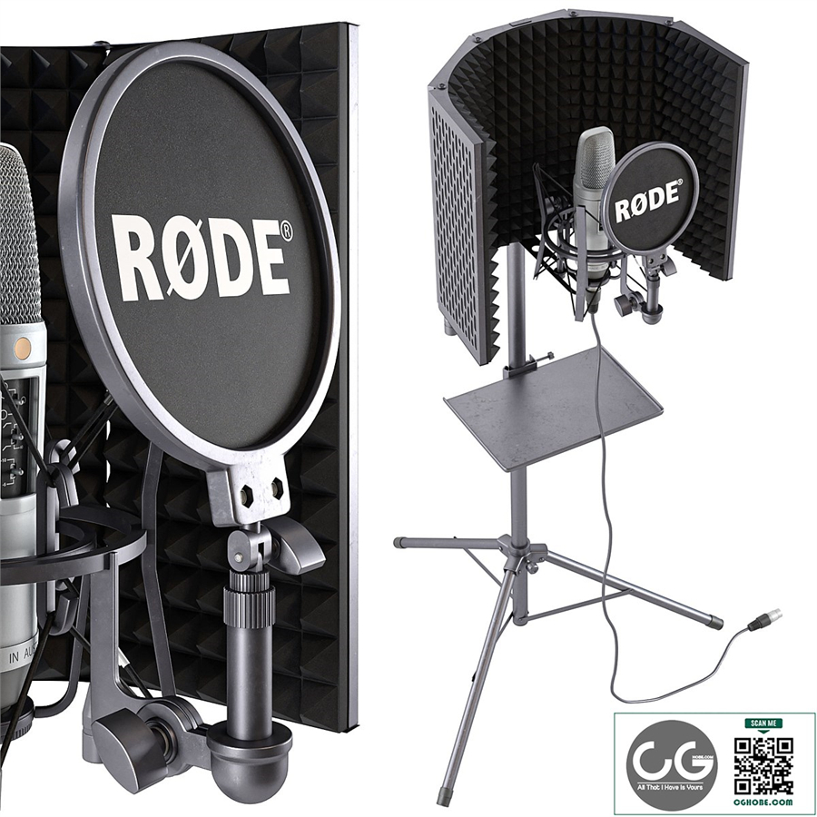 Aokeo Studio Rode Microphone Isolation Shield