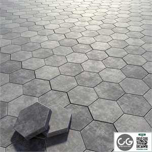 Paving stone hexagon
